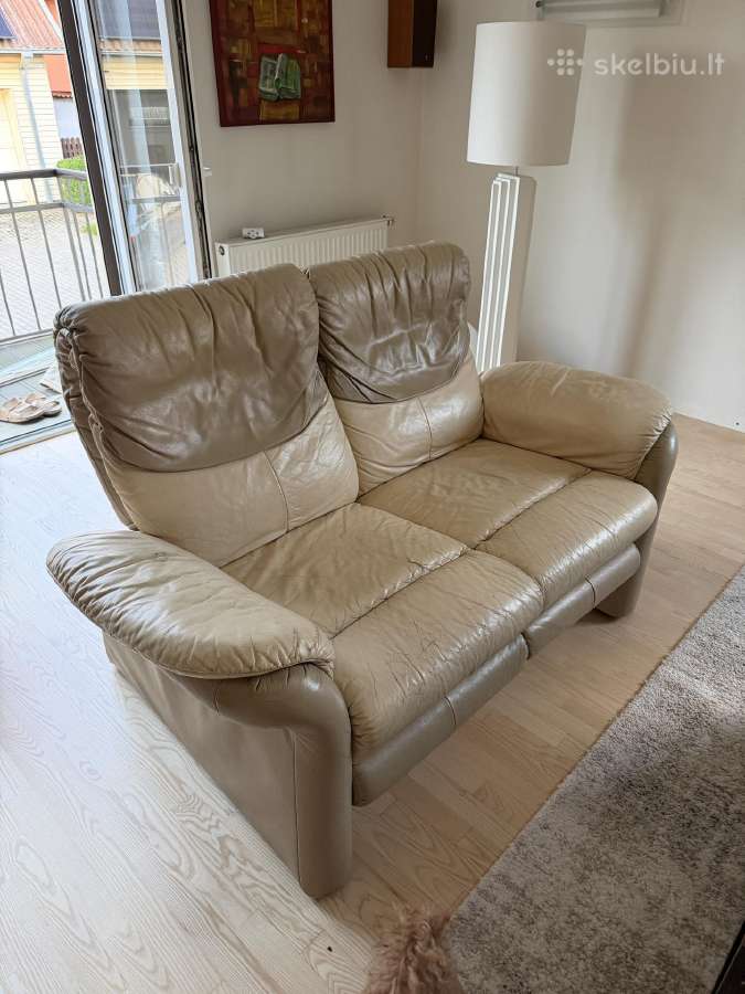 Odinė sofa - nuotraukos Nr. 4