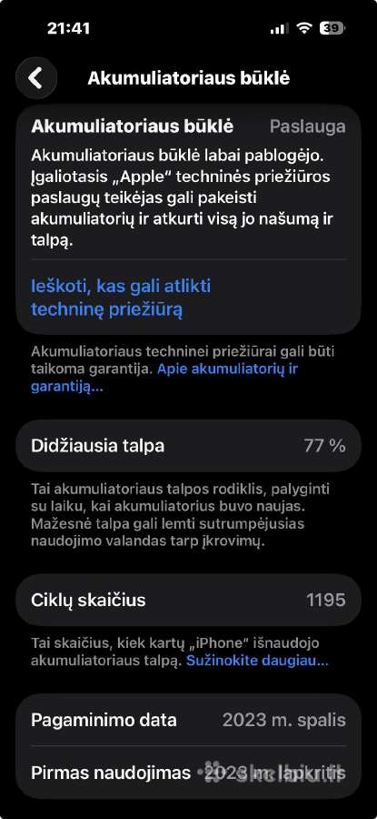 iPhone 15 pro 256gb - nuotraukos Nr. 5