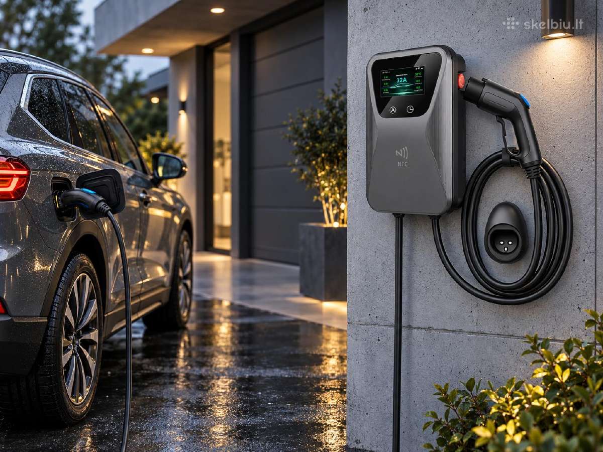 Wallbox Type 2 11 kw Ev įkrovimo stotelė, 7m - nuotraukos Nr. 3