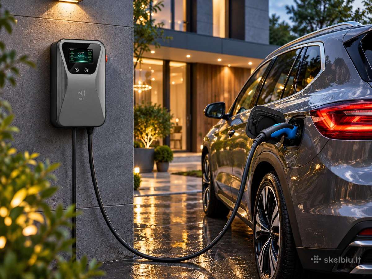 Wallbox Type 2 11 kw Ev įkrovimo stotelė, 7m - nuotraukos Nr. 5