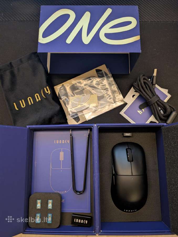 Lunacy One Wireless Gaming Mouse (hot-swap, 57g) - nuotraukos Nr. 2