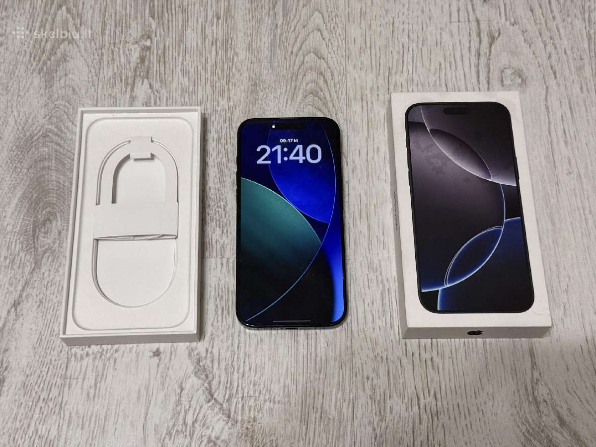 iPhone 16 pro max, 256gb, juodas - nuotraukos Nr. 6
