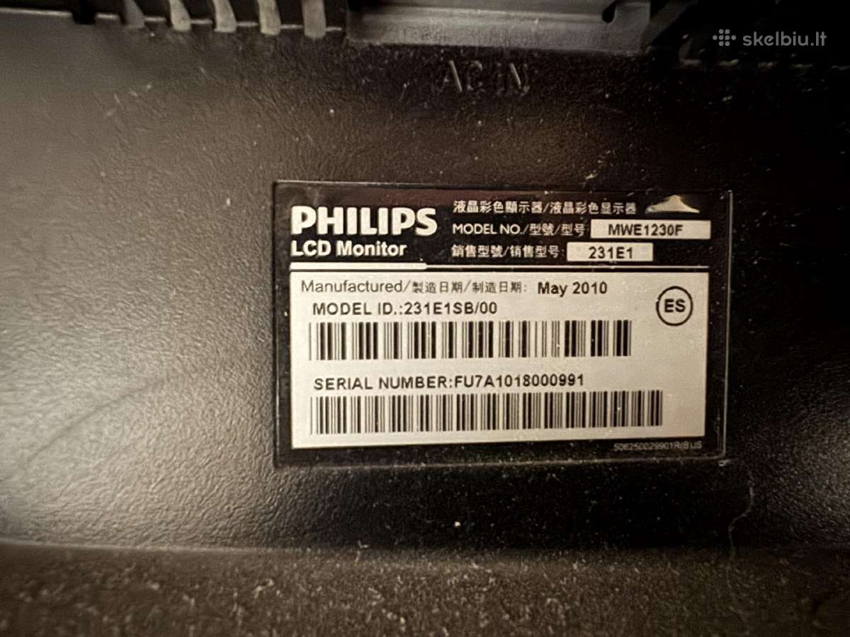 Philips 23 1920x1080p full HD monitorius - nuotraukos Nr. 2