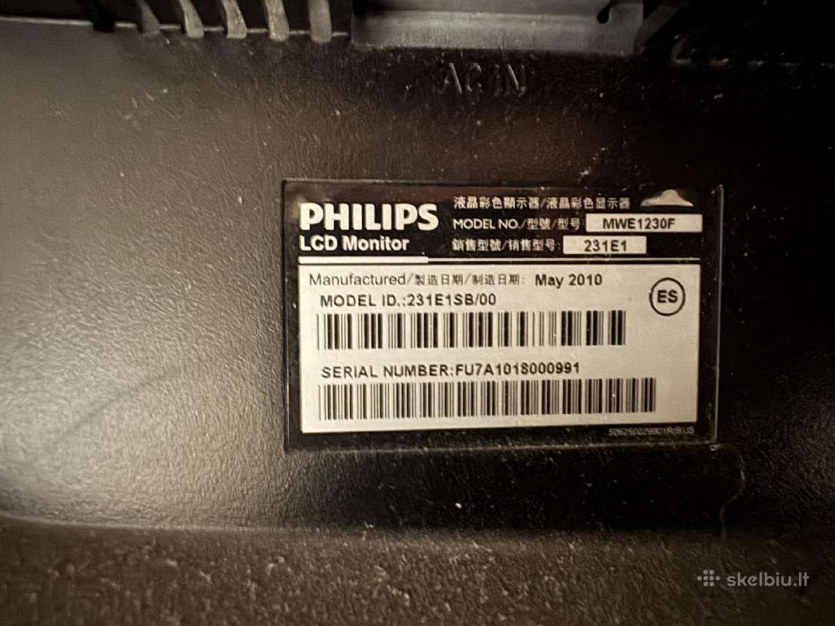Philips 23 1920x1080p full HD monitorius - nuotraukos Nr. 3