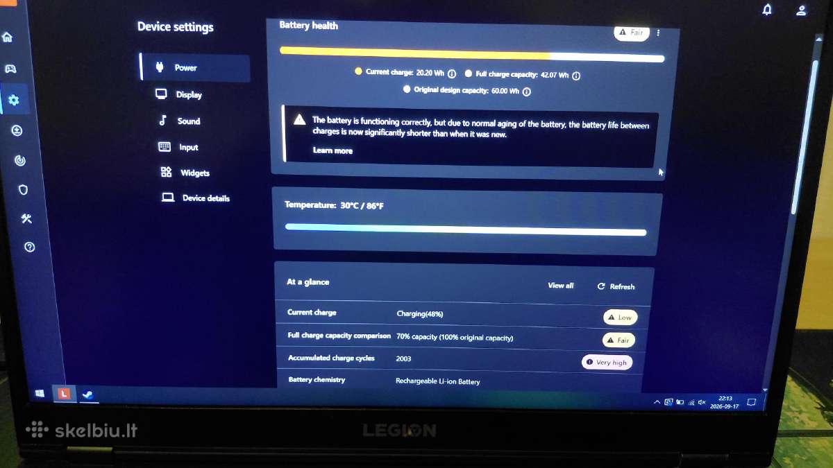 Lenovo Legion 5 15arh05 laptopas - nuotraukos Nr. 2