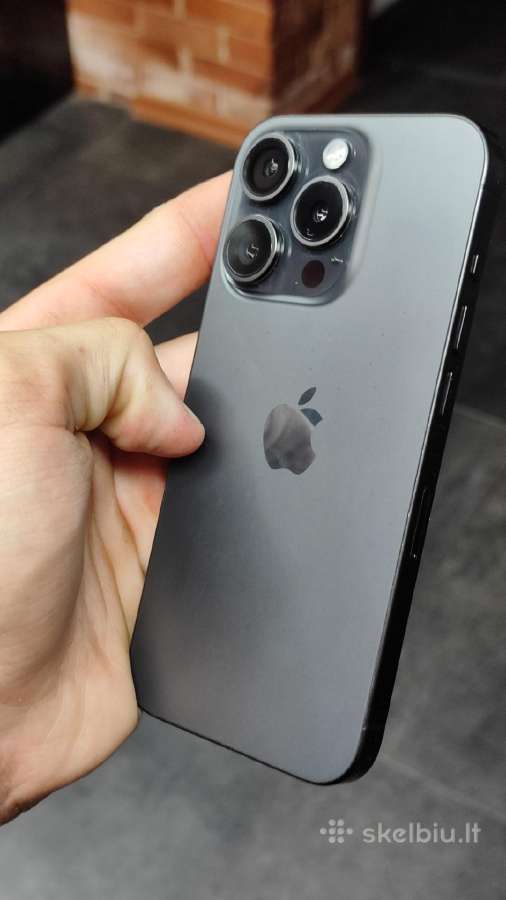 iPhone 15 Pro Black Titanium - nuotraukos Nr. 3