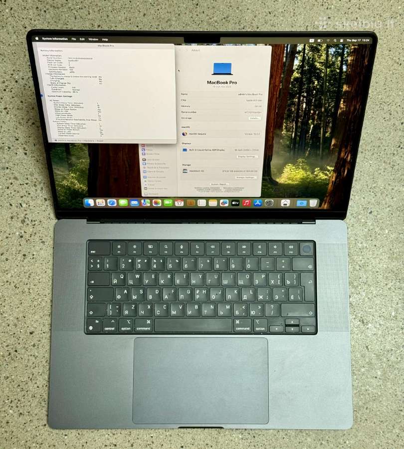 MacBook Pro 16 M3 Max / 36gb / 1tb / 30-core Gpu - nuotraukos Nr. 3