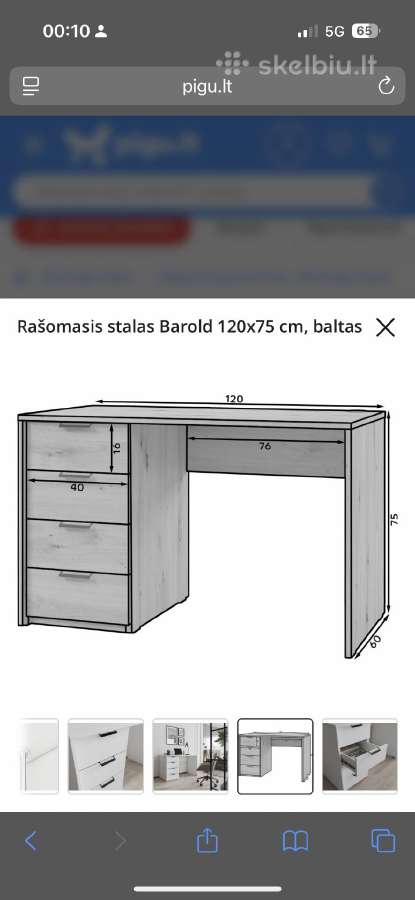 Beveik naujas stalas - nuotraukos Nr. 5