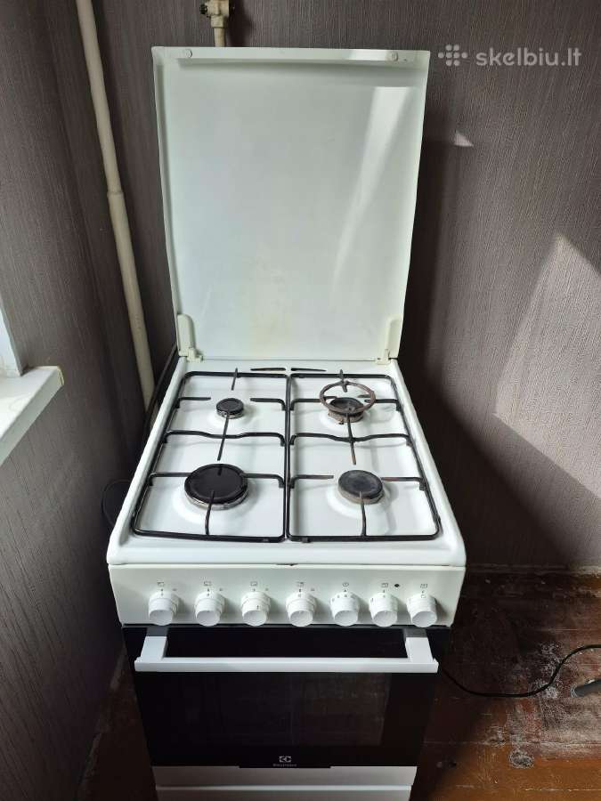 Baltos spalvos dujinė viryklė Electrolux - nuotraukos Nr. 2