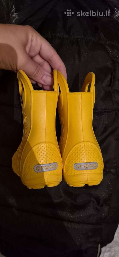 Originalūs Crocs vaikiški batairyškiai geltoni - nuotraukos Nr. 2