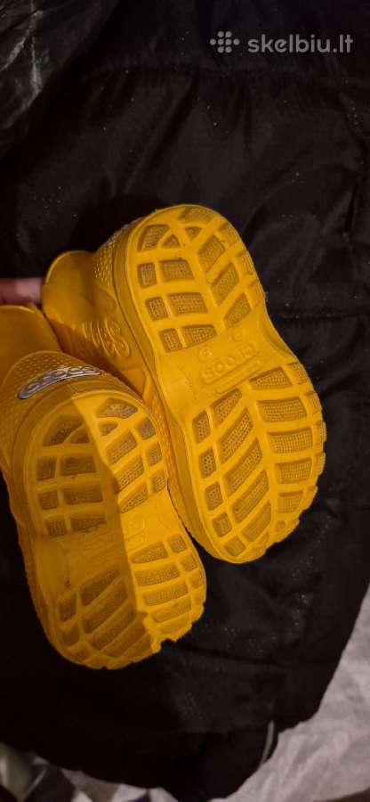 Originalūs Crocs vaikiški batairyškiai geltoni - nuotraukos Nr. 4