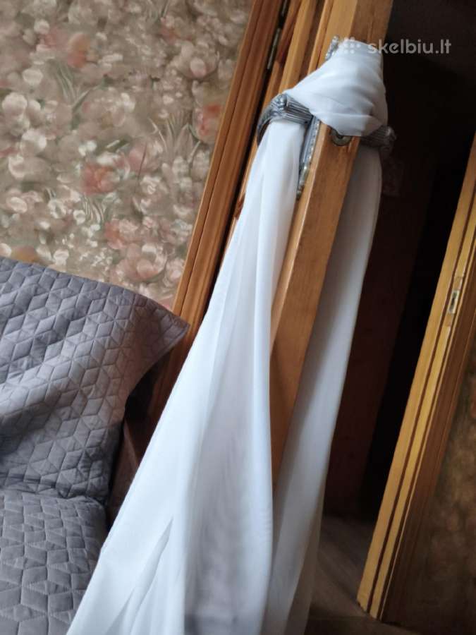 Balta maxi ilgio suknelė - nuotraukos Nr. 3