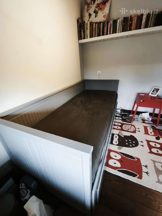 Ikea Hemnes kušetė su 3 stalčiais ir 2 čiužiniais - nuotraukos Nr. 2