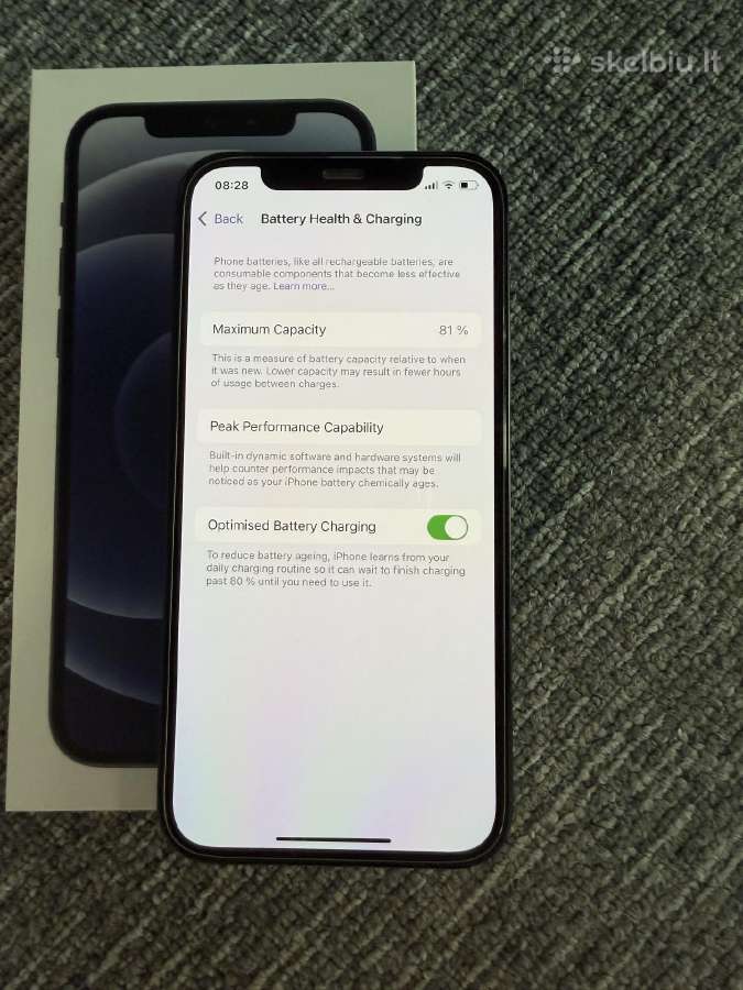 Parduodamas iPhone 12 64 GB, juodas - nuotraukos Nr. 3