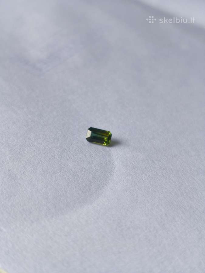 Natūralus 0,40 ct Bicolor Safyras Žaliai Geltonas - nuotraukos Nr. 4