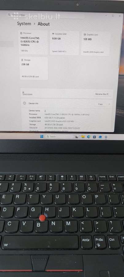 Lenovo Thinkpad T590 - nuotraukos Nr. 2