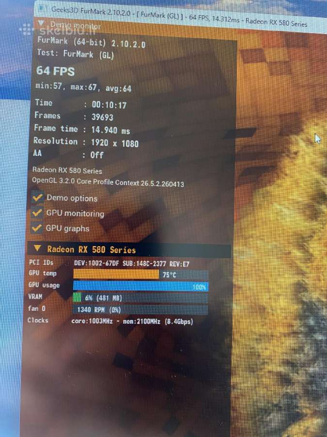 Rx580 8gb Red Devil - nuotraukos Nr. 2