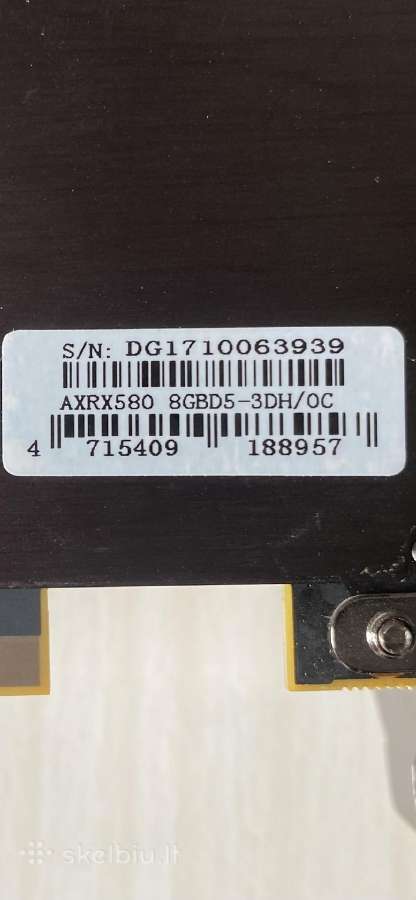Rx580 8gb Red Devil - nuotraukos Nr. 7