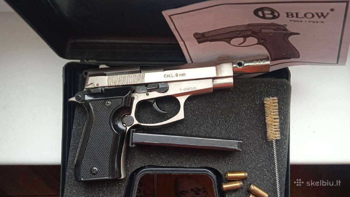 Parduodu dujinį 9mm pistoletą Blow P99a - nuotraukos Nr. 5