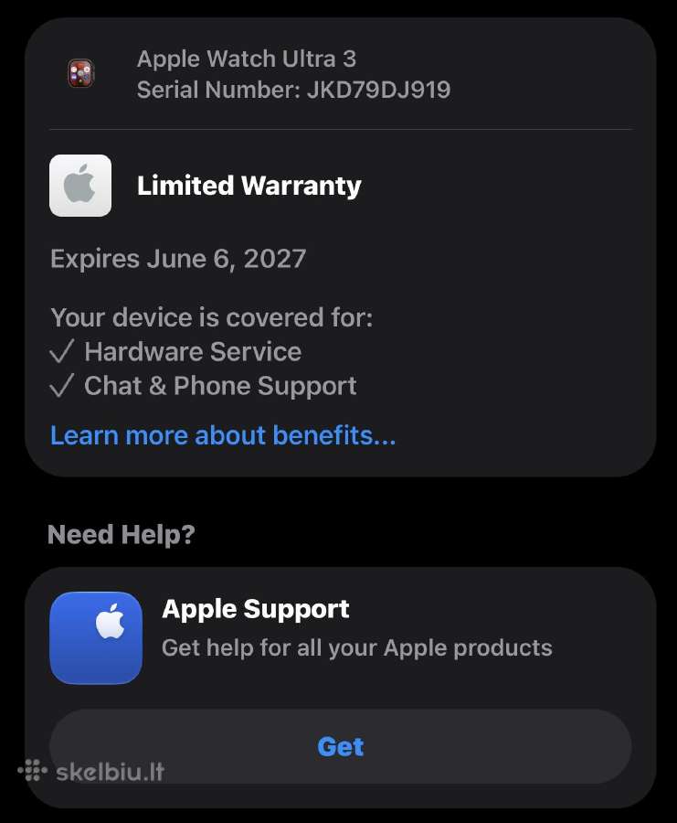 Apple Watch Ultra 3 + Cellular Titanium - nuotraukos Nr. 4