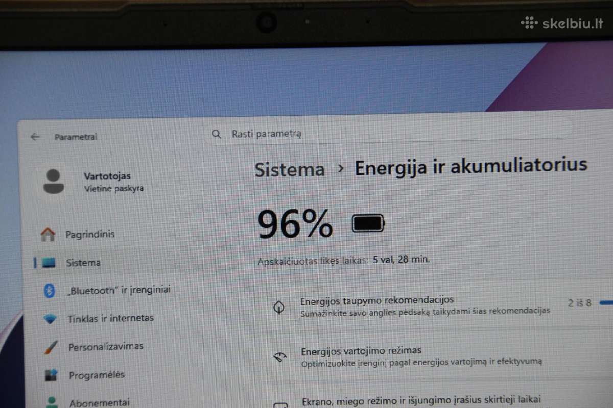 Lenovo ideapad 5 15itl05 i5-11gen 256gb fhd - nuotraukos Nr. 10