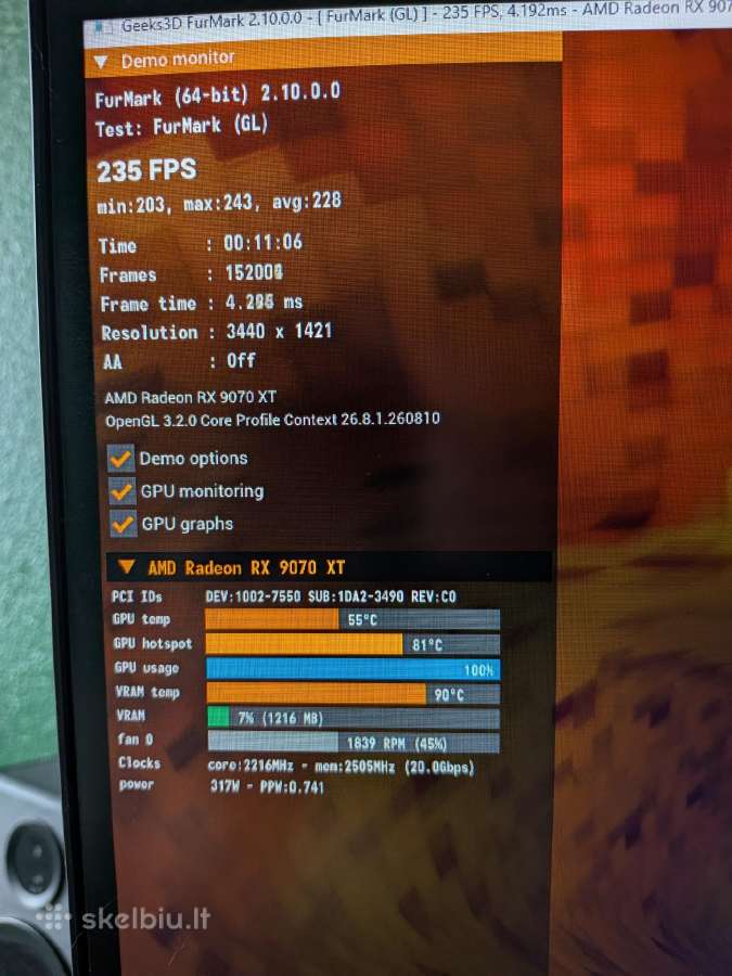 Sapphire Pure Radeon Rx 9070 XT 16gb - nuotraukos Nr. 5