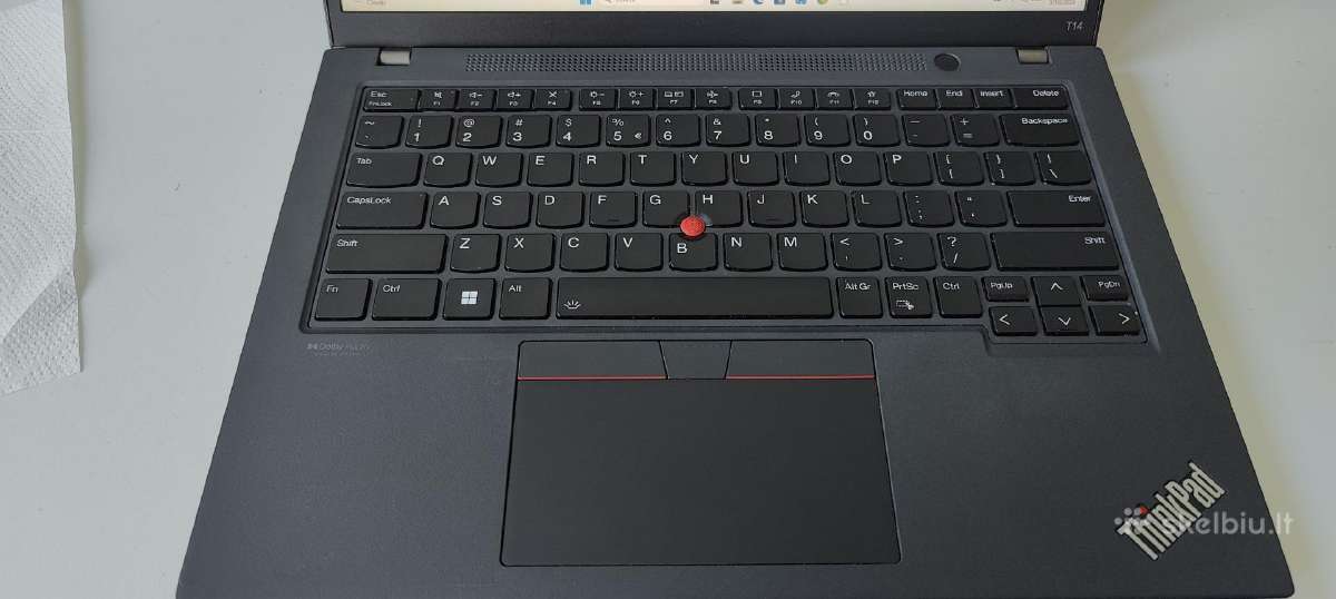 Lenovo Thinkpad T14 gen3 I7-1255u/16gb/512 SSD - nuotraukos Nr. 2