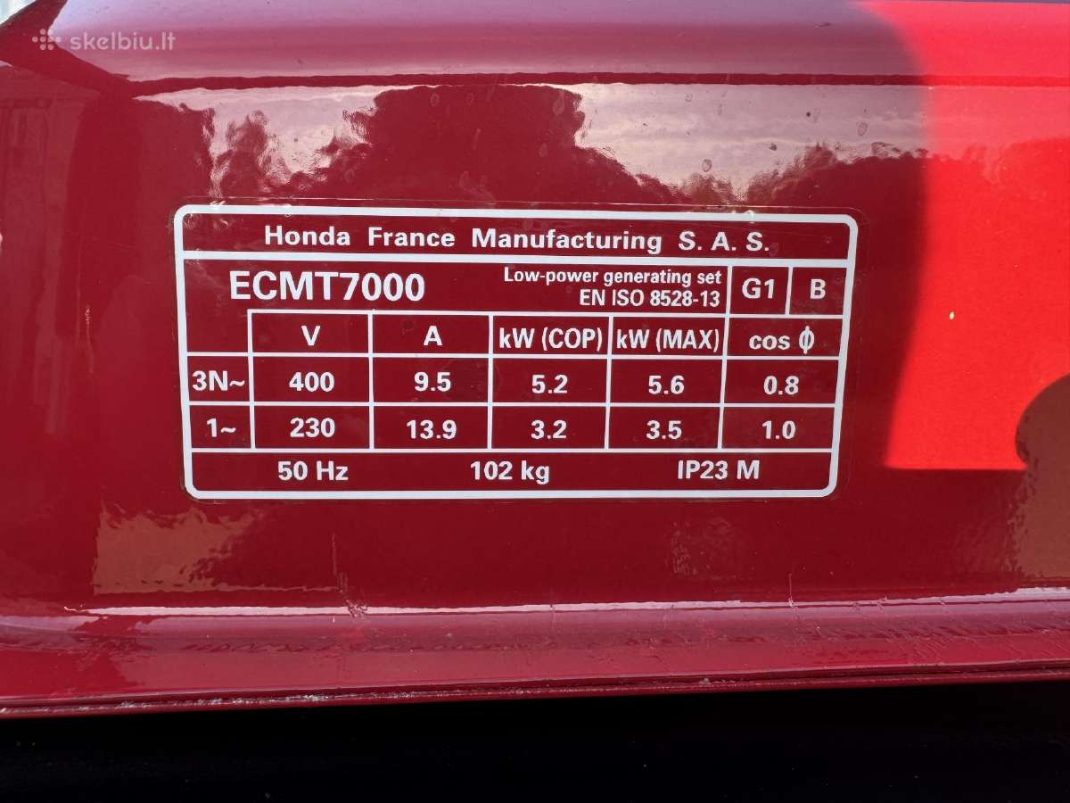 Honda ecmt 7000 - nuotraukos Nr. 5
