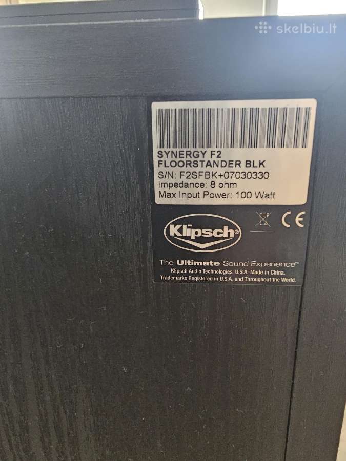 Klipsch Synergy 5.0 kolonėlių kompl. + Yamaha - nuotraukos Nr. 3