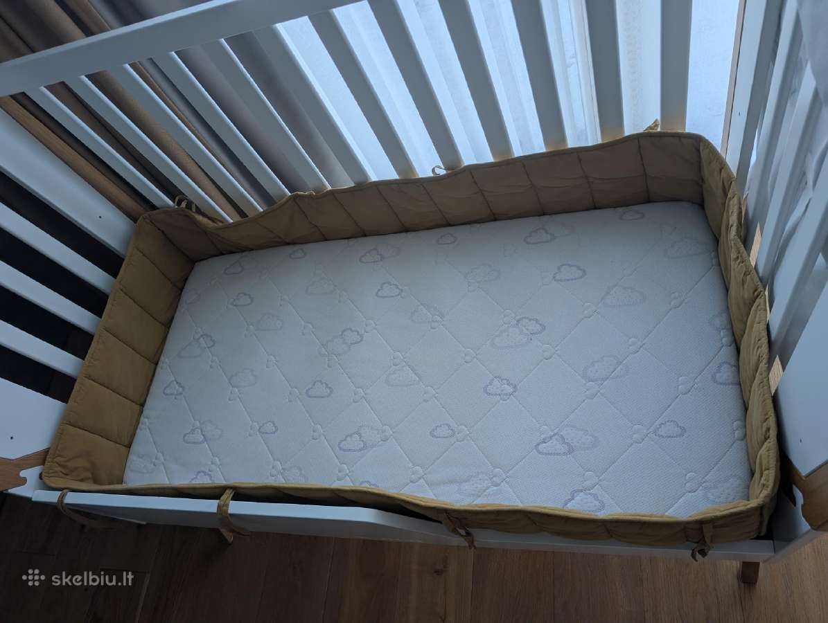 Yappylcon lovytė 120x60 cm White - nuotraukos Nr. 7