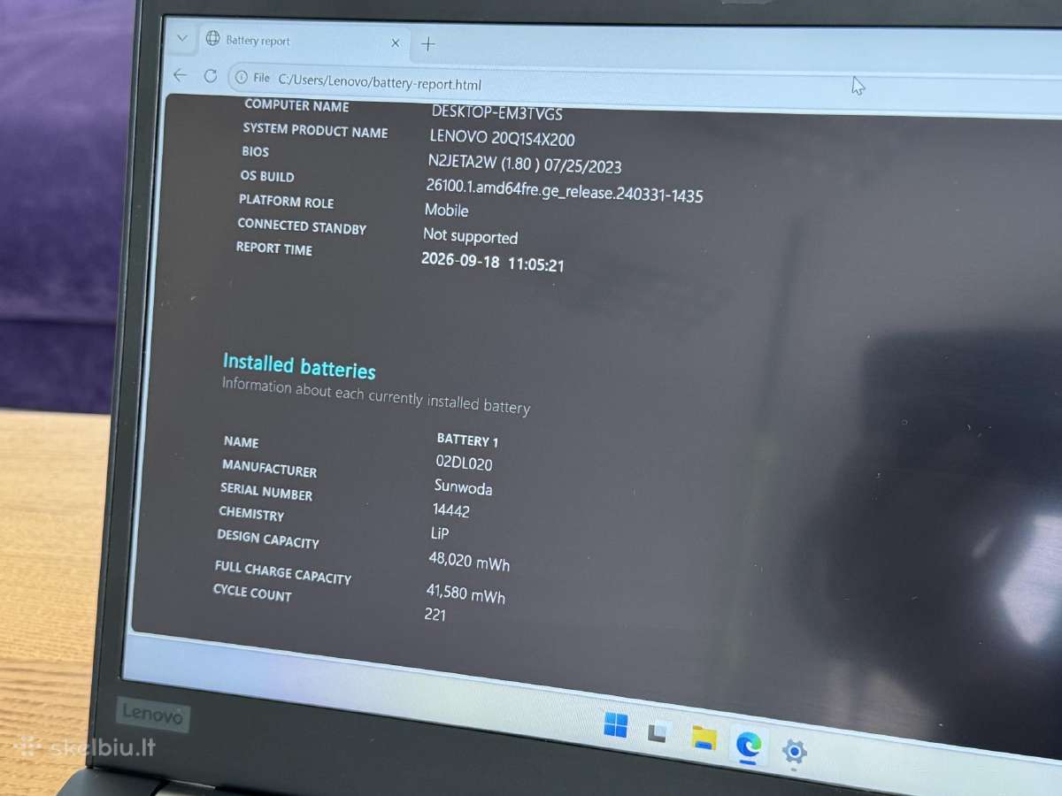Thinkpad X390 13.3 i7 16gb 256gb Win Pro - nuotraukos Nr. 6