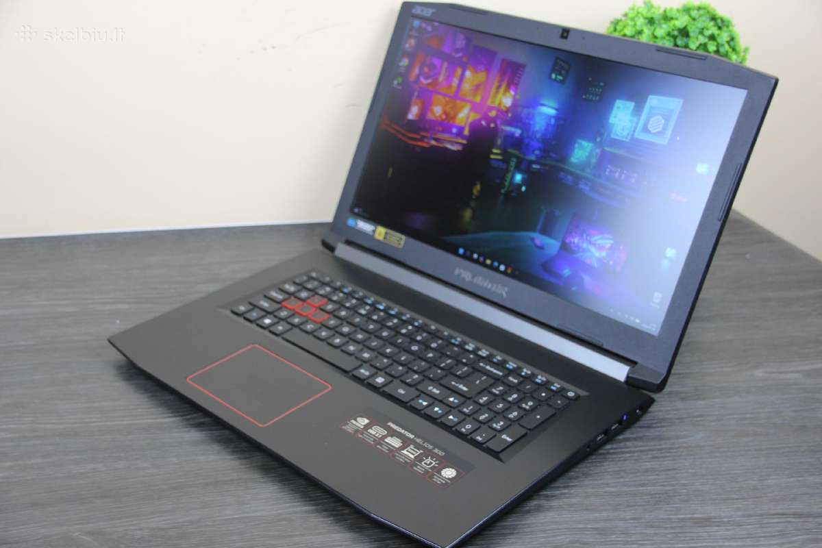 Acer Predator Helios 300 17,3 SSD+HDD 16gb gtx 4gb - nuotraukos Nr. 4