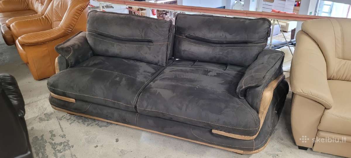 Prabangi sedima sofa su ažuolo apdaila - nuotraukos Nr. 3