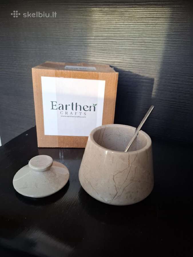 Earthen crafts marmurinis indelis su dangteliu - nuotraukos Nr. 2