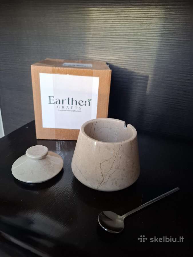 Earthen crafts marmurinis indelis su dangteliu - nuotraukos Nr. 3