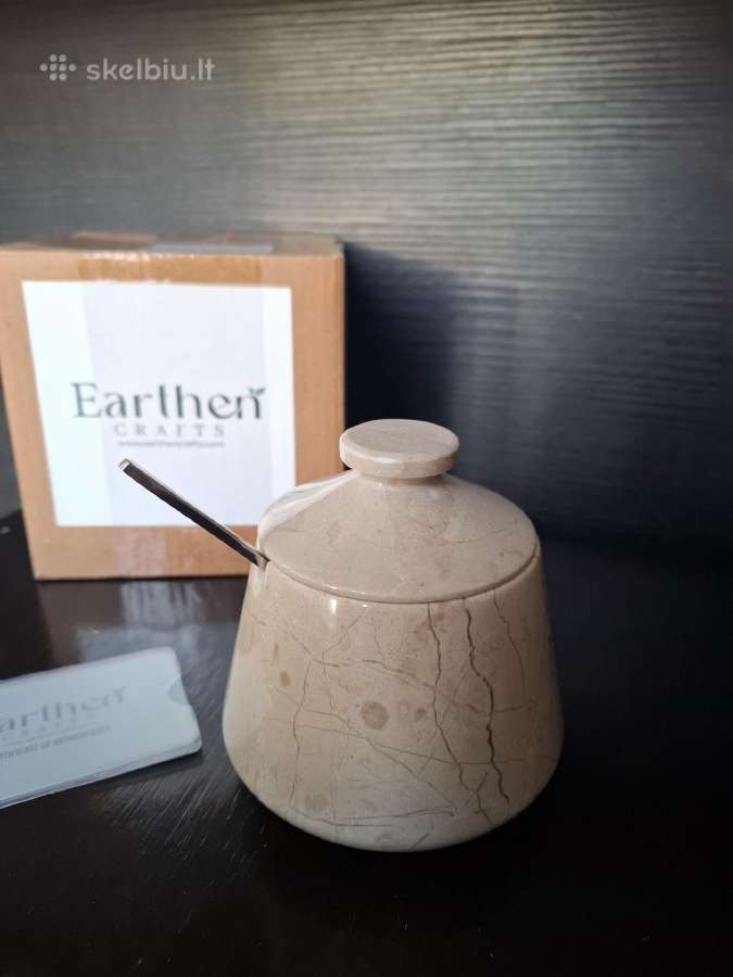 Earthen crafts marmurinis indelis su dangteliu - nuotraukos Nr. 5