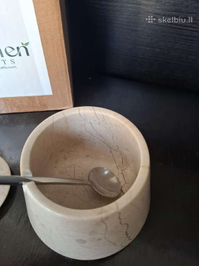 Earthen crafts marmurinis indelis su dangteliu - nuotraukos Nr. 6