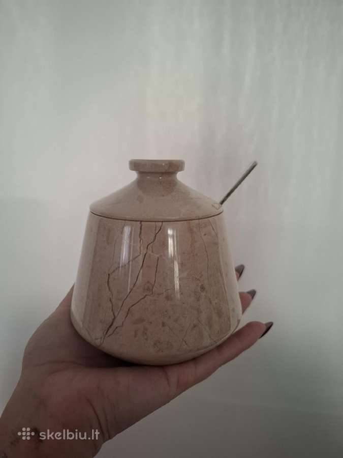 Earthen crafts marmurinis indelis su dangteliu - nuotraukos Nr. 8