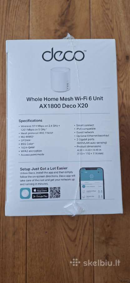 Tp-link Deco X20 (mesh maršrutizatorius) - nuotraukos Nr. 4