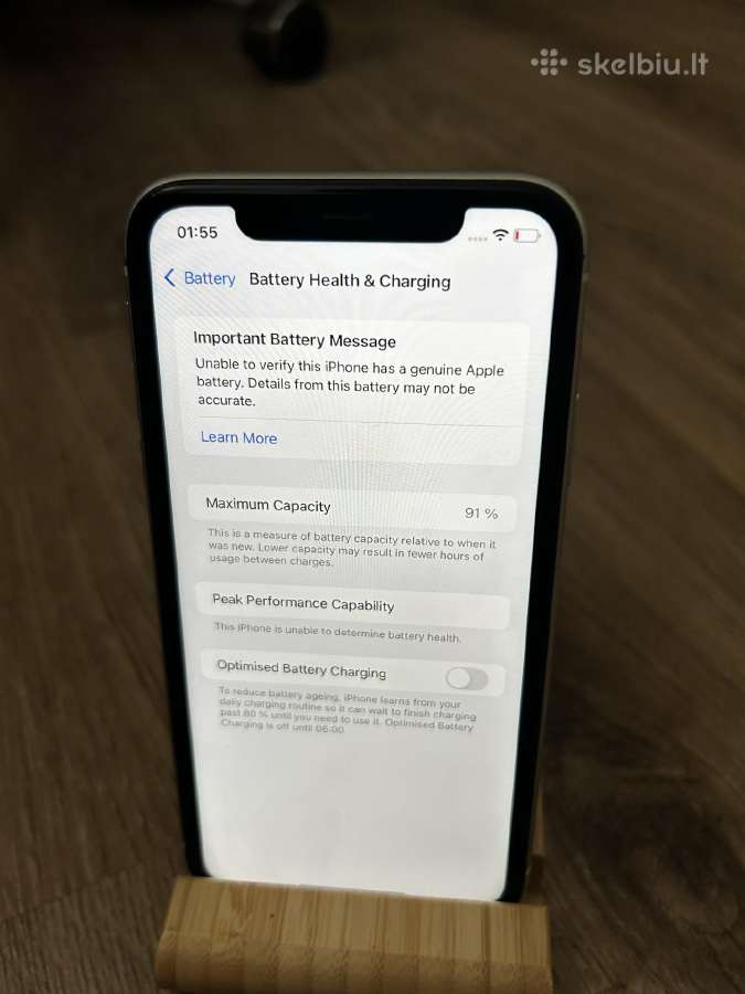 iPhone 11 64gb baterija 91 - nuotraukos Nr. 3