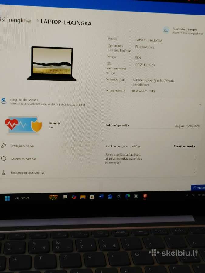 Parduodu Microsoft Surface 13" naujas - nuotraukos Nr. 4