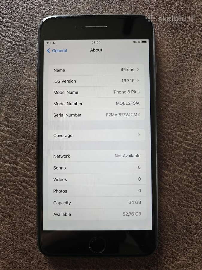 iPhone 8 Plus 64gb - nuotraukos Nr. 4