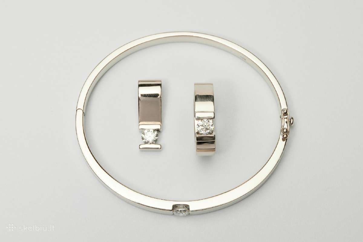Auksinis komplektas su deimantais 49,5 gr 1,9ct - nuotraukos Nr. 2