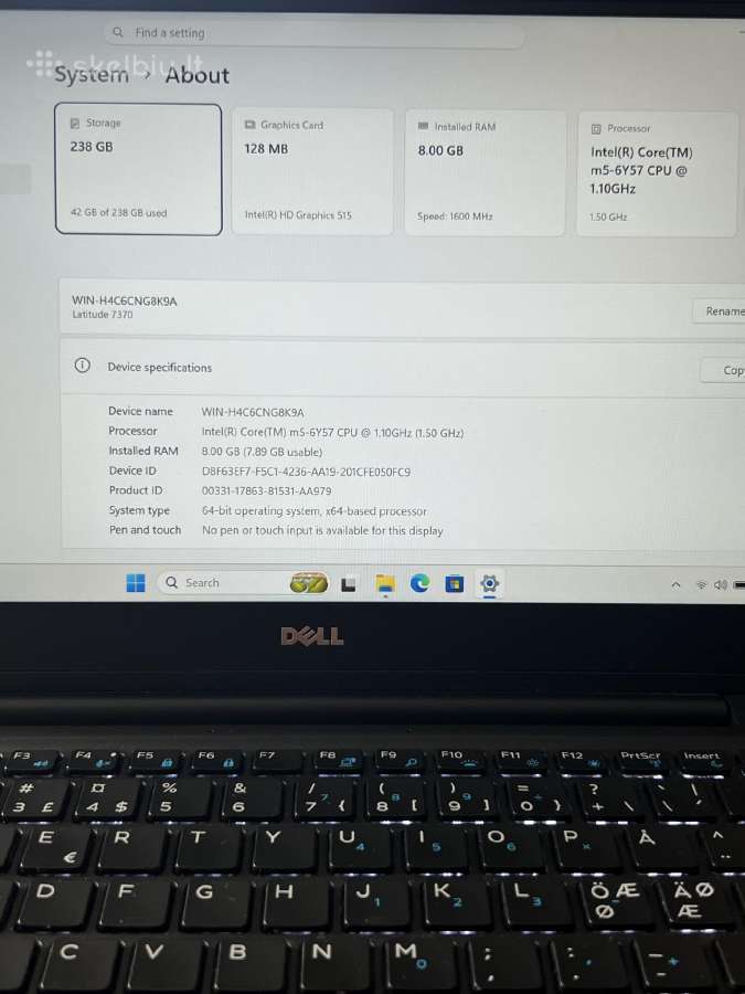 Dell Latitude 7370 - nuotraukos Nr. 6