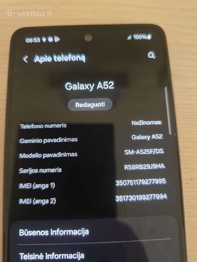 Samsung Galaxy A52 5G, 128gb/6gb RAM - nuotraukos Nr. 8