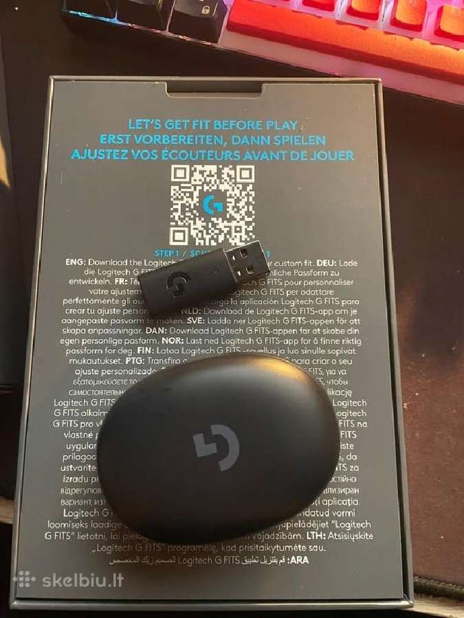 Žaidimų Ausinukai Logitech G Fits - nuotraukos Nr. 2