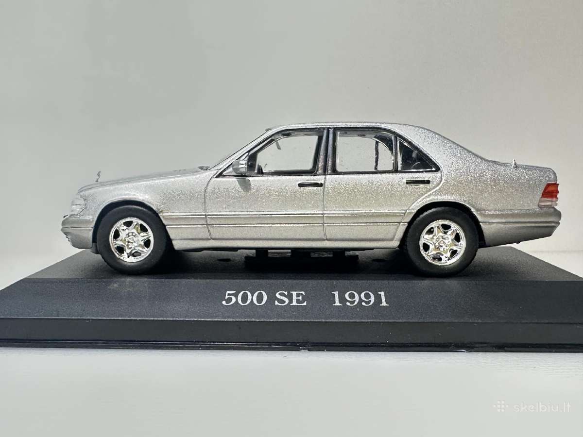 Mercedes-benz 500 Se W140 1991 sidabro 1:43 De - nuotraukos Nr. 4