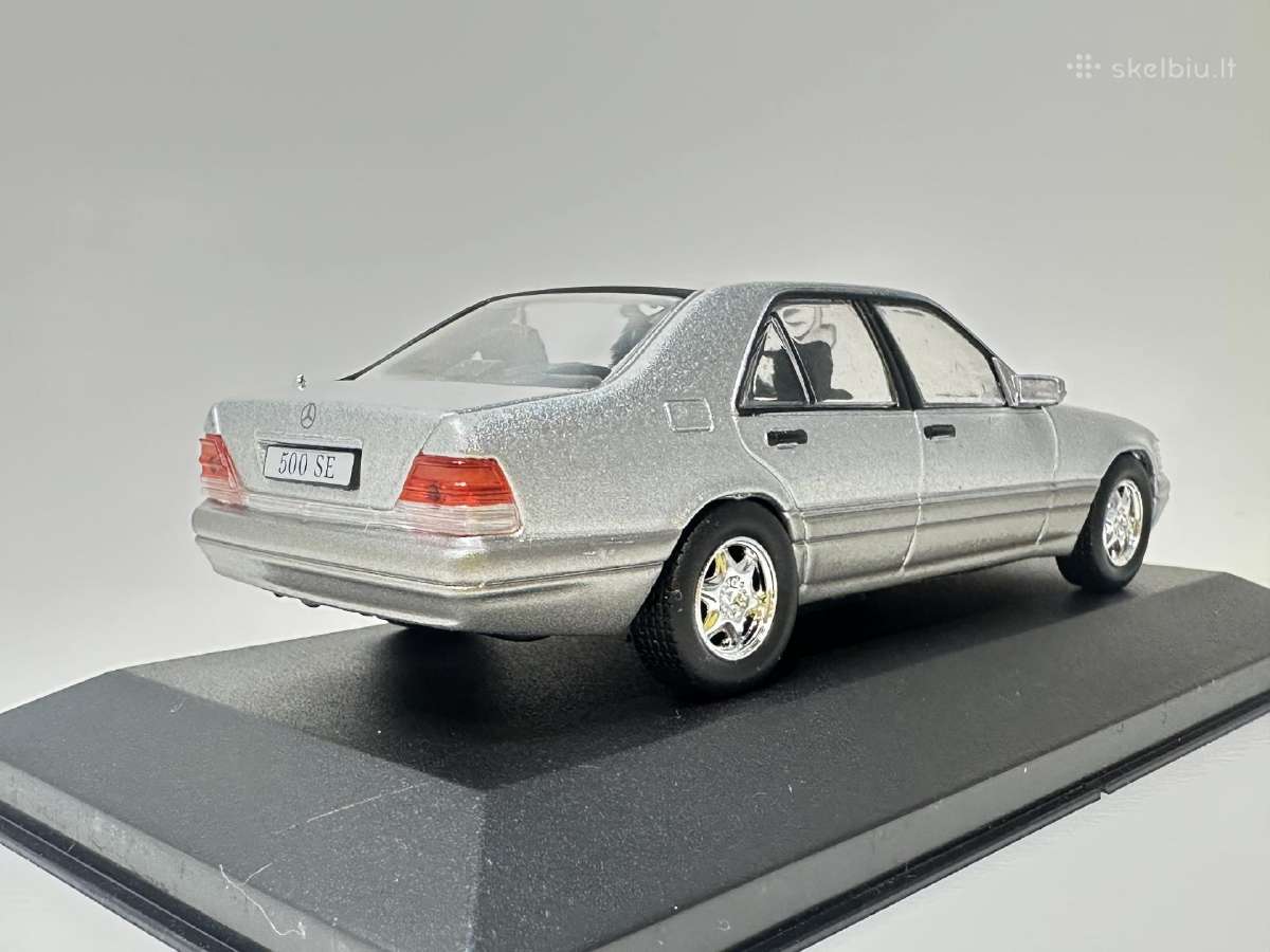 Mercedes-benz 500 Se W140 1991 sidabro 1:43 De - nuotraukos Nr. 5