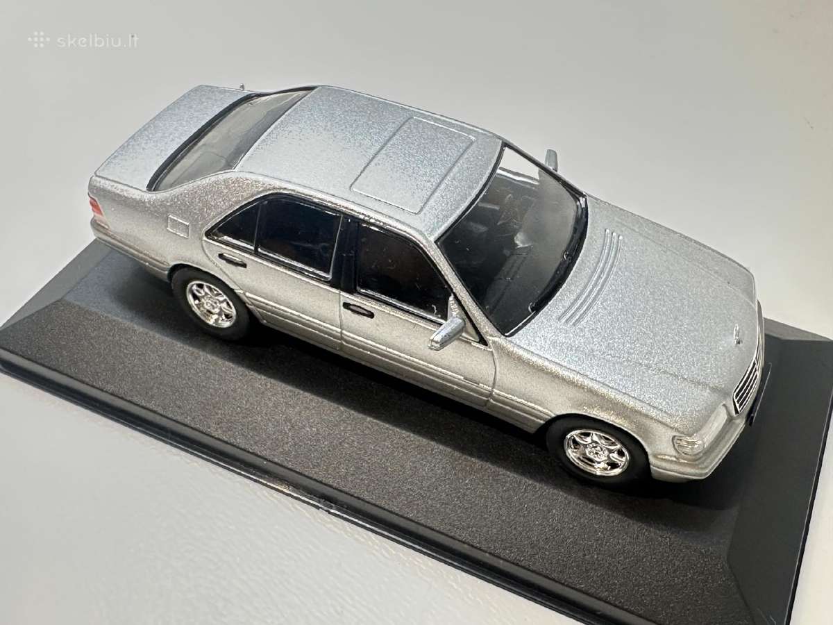 Mercedes-benz 500 Se W140 1991 sidabro 1:43 De - nuotraukos Nr. 6