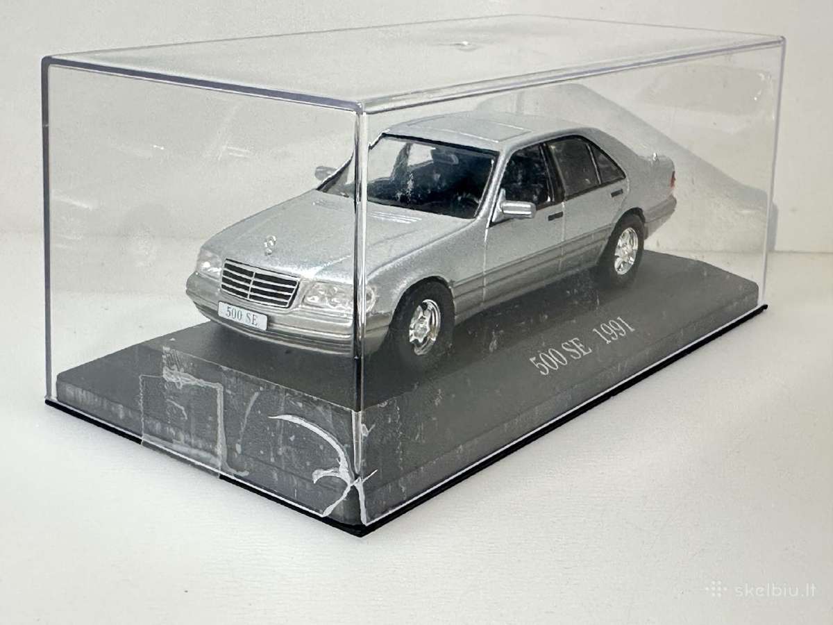 Mercedes-benz 500 Se W140 1991 sidabro 1:43 De - nuotraukos Nr. 7